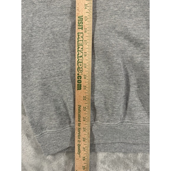 Vintage 90s Wilson Sweatshirt Mens L Sweater Fleece Jogging Made in USA Gray - Picture 9 of 10